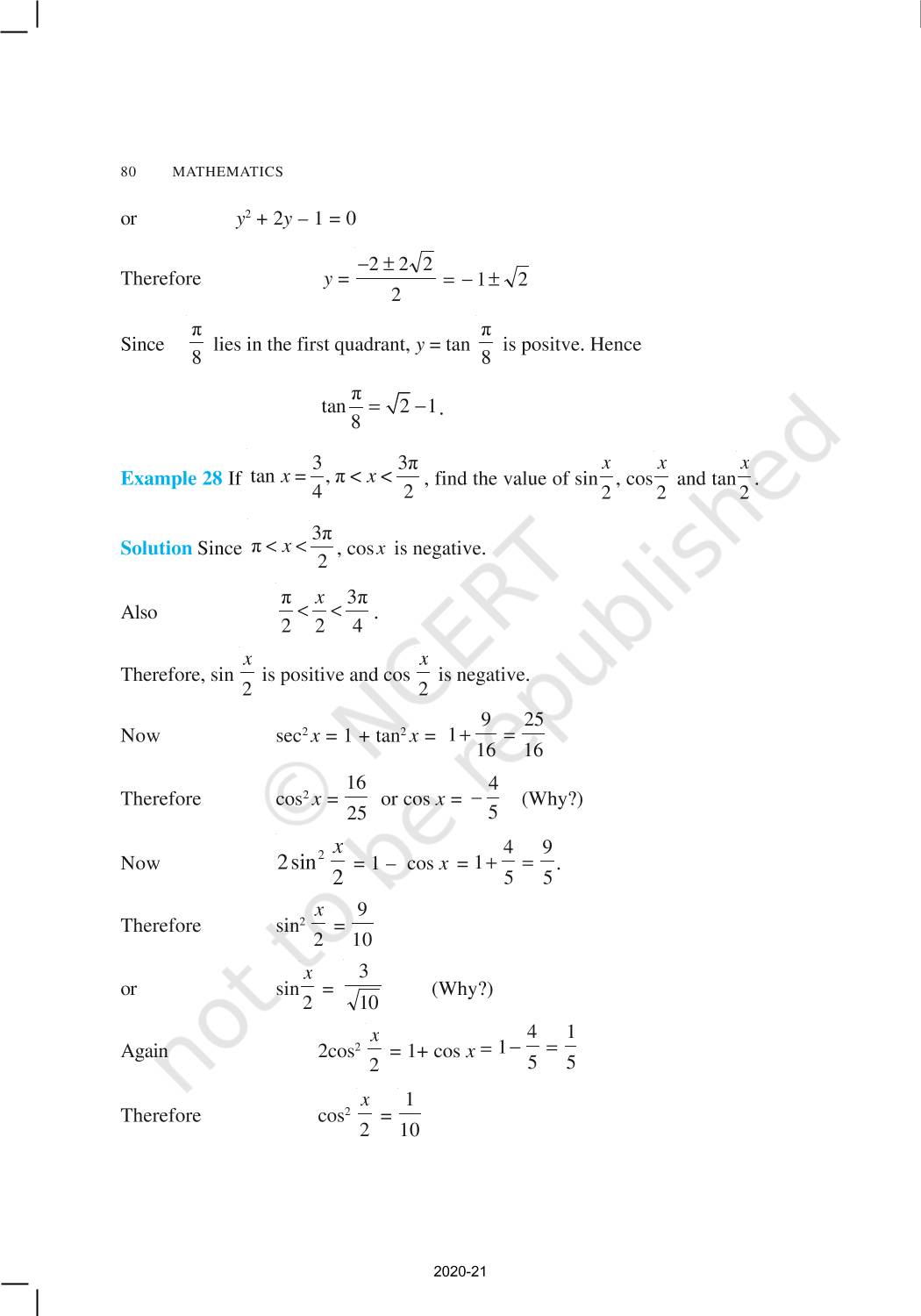 Trigonometric Functions - NCERT Book Of Class 11 Mathematics